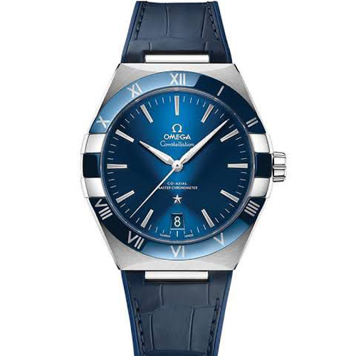 Luxury watch constellation co axial master chronometer 41 mm Blue(Refurbished)