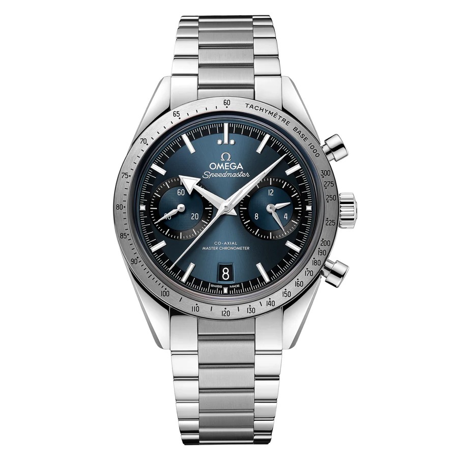 Luxury Watch Speedmaster Co Axial Master Chronograph 40.5 Mm Blue(Refurbished)